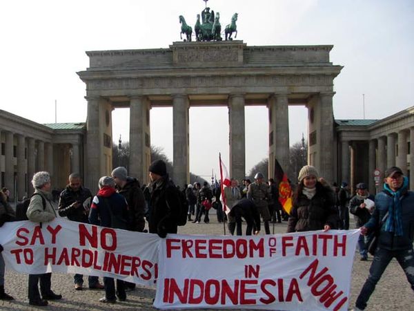 WNI di Jerman Aksi Dukung Kebebasan Beragama