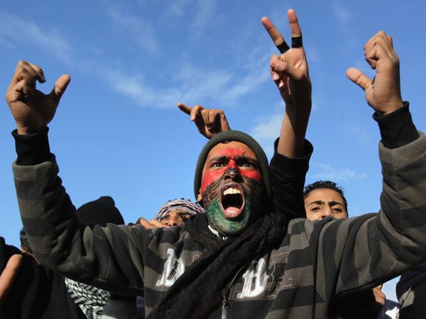 Istana Khadafi Hancur Lebur