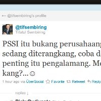 Kicauan Tifatul PSSI itu bukang Menuai Protes