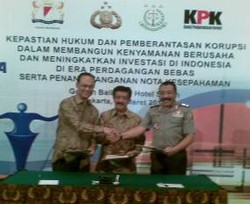 Berantas Korupsi, Kadin Teken MoU dengan Kejaksaan & Polri