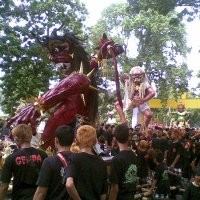 Pawai 151 Ogoh-ogoh Awali Nyepi di Mataram