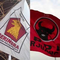 Gerindra Siap Masuk Koalisi, PDIP Tetap Oposisi