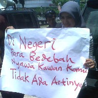 Wartawan Makassar Protes Vonis Bebas Pembunuh Wartawan Sun TV