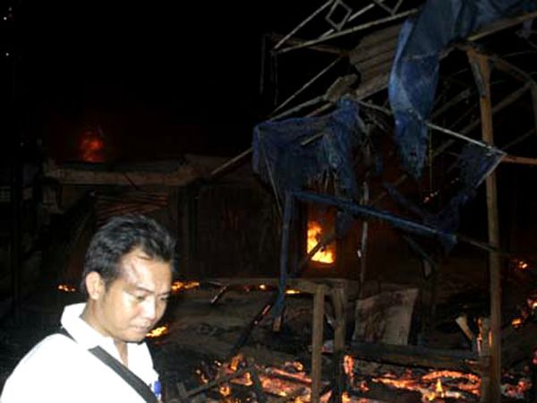 Pasar Cileungsi Ludes Terbakar