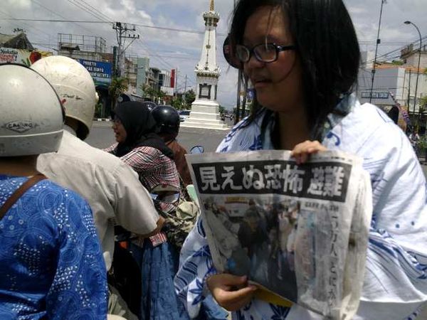 Mahasiswa Jepang di Yogya Galang Dana
