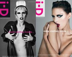 Lady Gaga & Anja Rubik Pose Syur untuk i-D