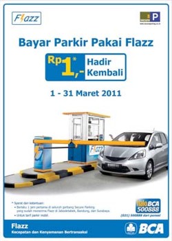 Biaya Parkir Satu Jam Pertama Hanya Satu Rupiah dengan Flazz