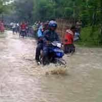 Tanggul Jebol, 3 Kecamatan di Kota Ledre Kebanjiran