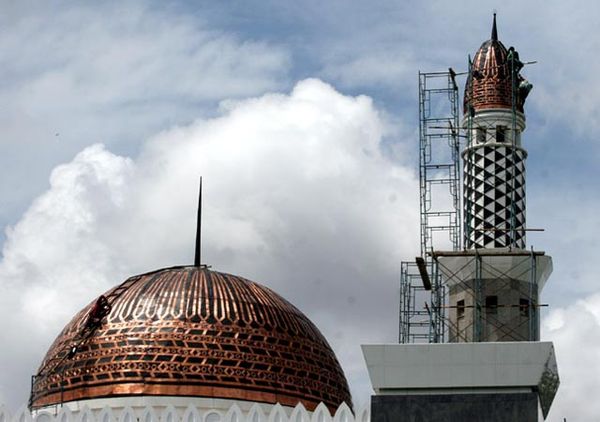 Masjid MA Senilai Rp 8,5 Milyar Hampir Rampung