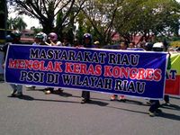 Masyarakat Riau Tolak Kongres PSSI