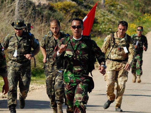 Prajurit Indobatt Ikuti Dancon March