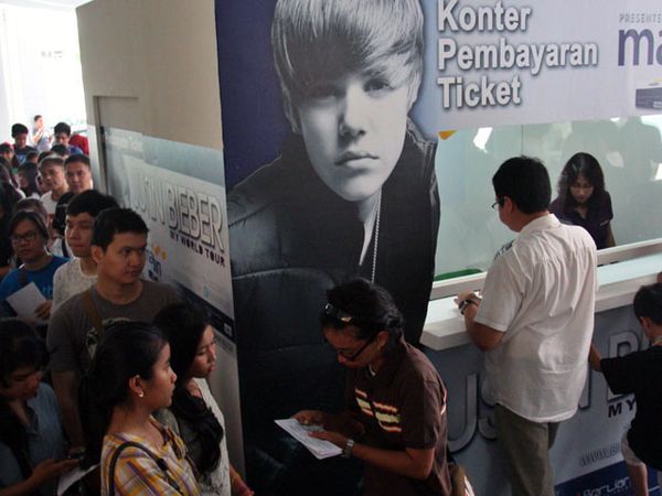 Pembayaran Tiket Konser Justin Bieber