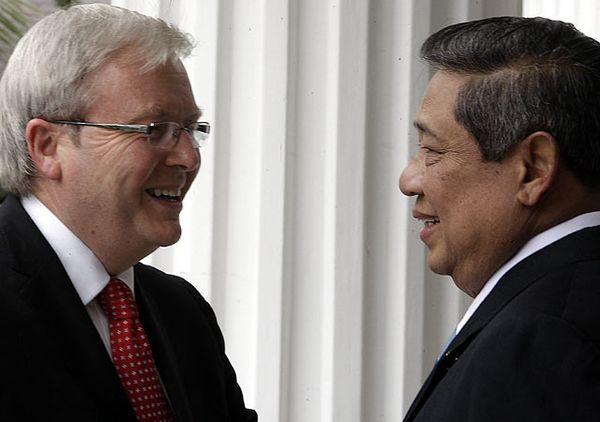 SBY-Kevin Rudd Bahas Bali Process