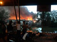 Kebakaran di Kampung Bandan