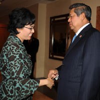 Ketemu Mantan Bos, Sri Mulyani Minta RI Waspadai Inflasi