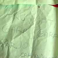 Sukenti Tinggalkan Surat, Isinya Patah Hati Diputus Sang Pacar