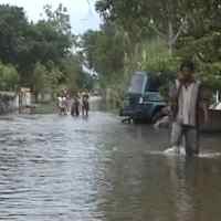 Sungai Saluran Lahar Kelud Meluap, Ratusan Rumah Banjir