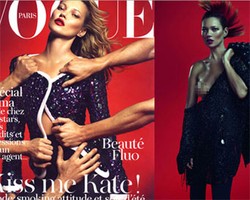 Kate Moss Topless untuk Vogue Paris
