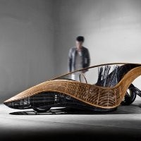 Mobil Konsep dari Rotan dan Bambu 