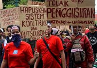 Peringatan Hari Buruh di Yogyakarta