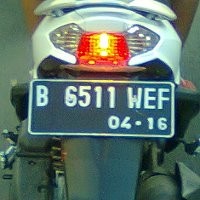 Ukuran Baru Pelat Nomor Kendaraan