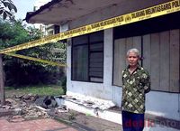 Gelandangan Tewas Berlumuran Darah