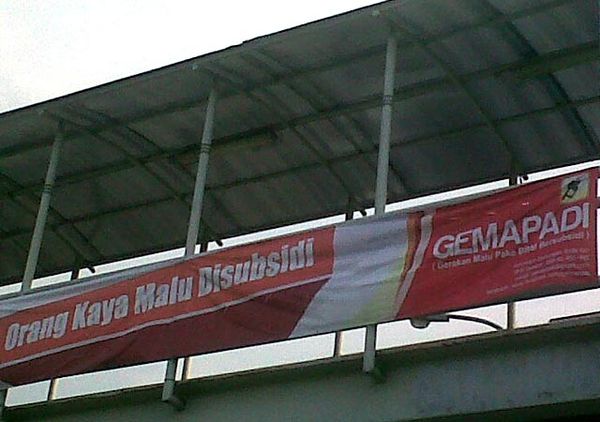 Gerakan Malu Pakai BBM Bersubsidi