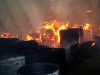 Pabrik Kayu di Gresik Hangus Terbakar