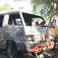 Sempat Melarikan Diri, Sopir Angkot Terbakar Masih Diperiksa