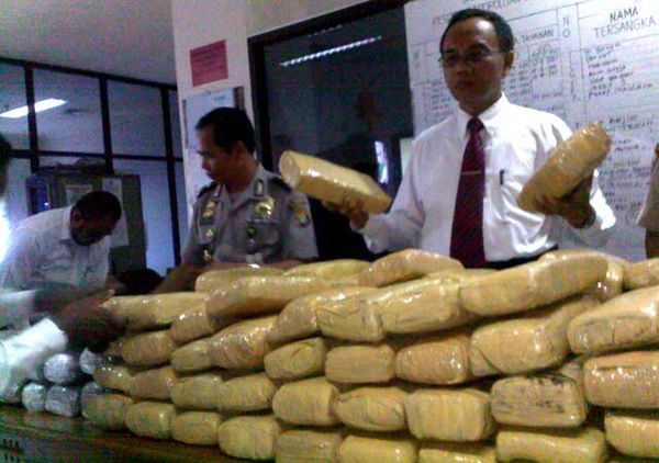 Polisi Sita 173 Kg Ganja di Bekasi