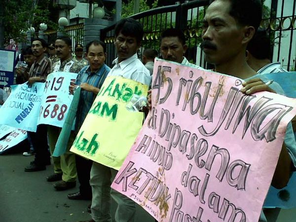 Petambak Dipasena Demo Kemenkeu