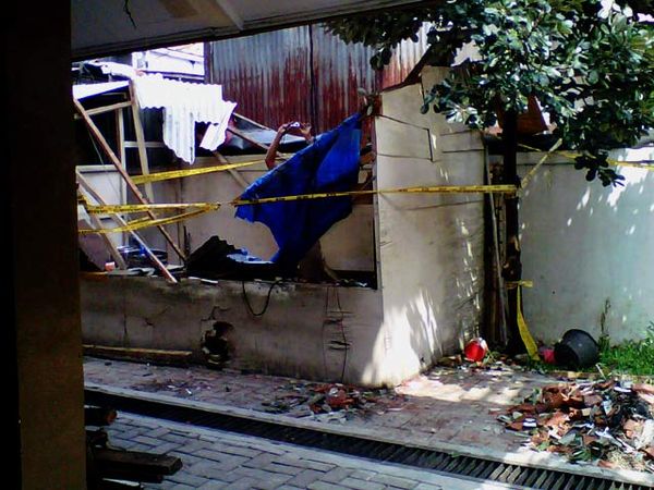 Atap SDN 01 Pagi dan SDN 02 Petang Roboh