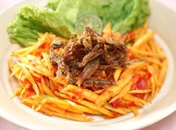 Resep Selada: Selada Teri Mangga