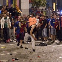Puluhan Orang Ditahan dalam Perayaan Kemenangan Barca
