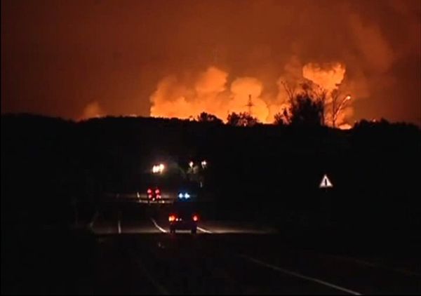 Gudang Senjata Rusia Terbakar