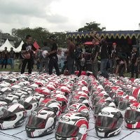 Komunitas Tiger Ultah, Honda Bagi 1.000 Helm Gratis