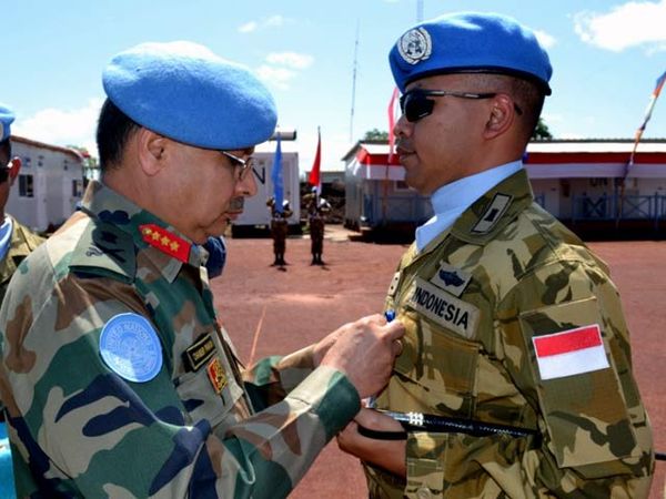 Prajurit TNI Dapat Medali PBB