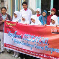 Siswa SMP Muhammadiyah Ngontel Bareng ke Tempat Lahir Soekarno