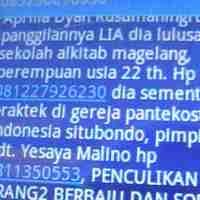 SMS Penculikan Beraroma SARA Goyang Situbondo