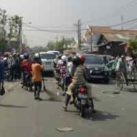 Aksi Buruh Tolak Eksekusi Bubar, Lalin Tanjungsari Kembali Lancar