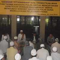 Mendoakan Keselamatan dan Kesehatan, Polisi Gelar Istighosah
