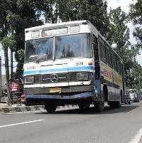 100 Bus DAMRI Secara Massal Diuji Emisi