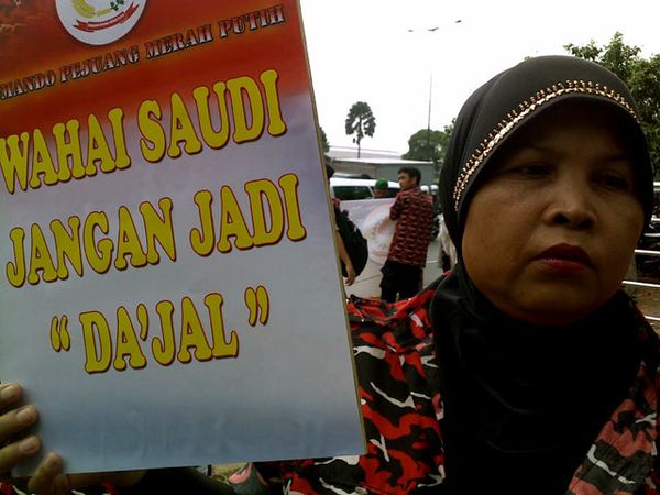 Aksi untuk Ruyati di Kedubes Arab Saudi