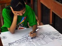 32 Anak Tuna Rungu Ikut Lomba Lukis