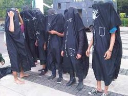  Protes Penanganan TKI, 9 Tubuh Tanpa Kepala Sambangi Istana