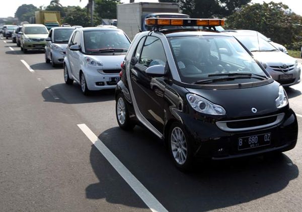 Test Drive Smart ke Bandung