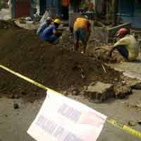 Tim Dirjen Migas Bongkar Pipa Gas Bocor di Purabaya