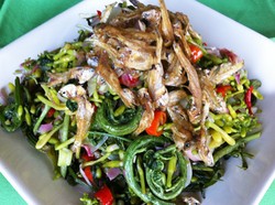 Resep Sayuran: Oseng Pakis Bunga Pepaya