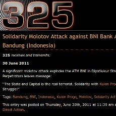 Pelaku Molotov ATM BNI Diduga Tiru Aksi Kelompok Anarki Luar Negeri