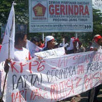 Kader Gerindra Demo, DPD Nilai Massa Bayaran